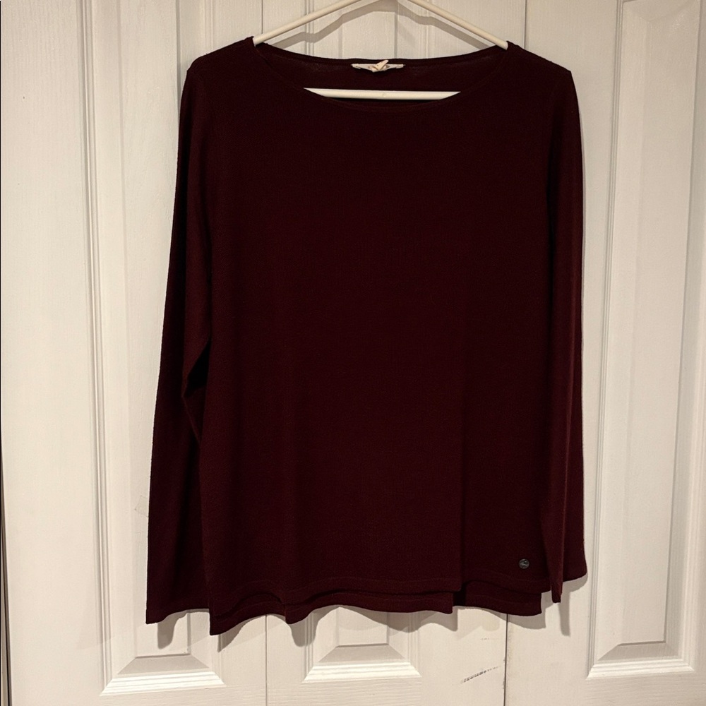 Esprit Deep Red Long Sleeve Top